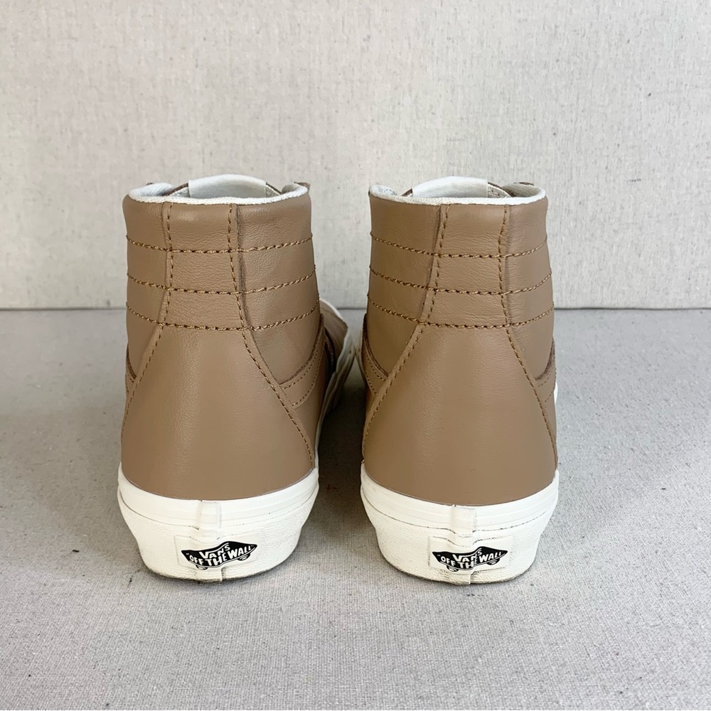 Vans - Off the Wall Sk8-Hi Tapered Soft Leather Hi-Top Sneakers - Size M8/W9.5 - Picture 6 of 16